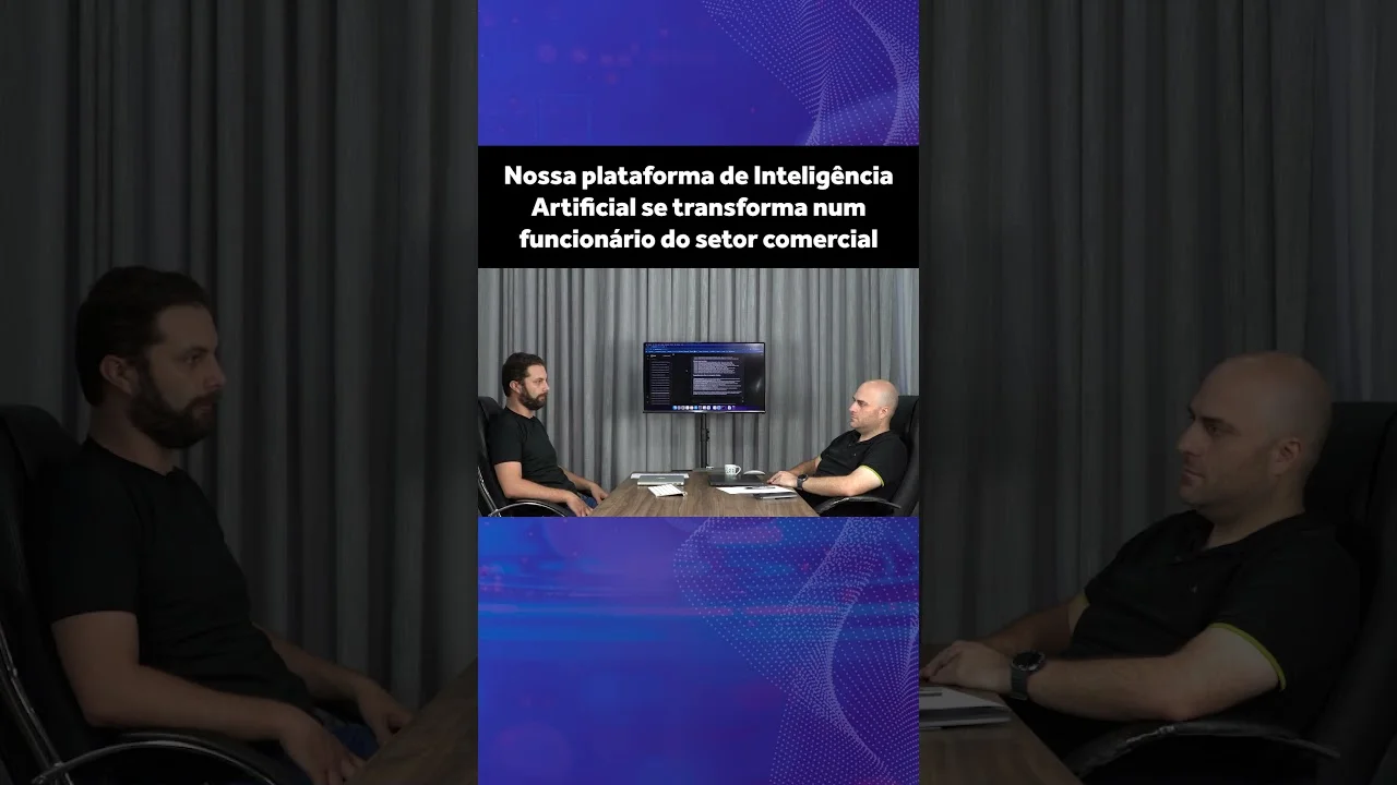 Nossa plataforma de Inteligência Artificial se transforma num funcionário do setor comercial